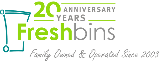 Fresh bin logo 20 year